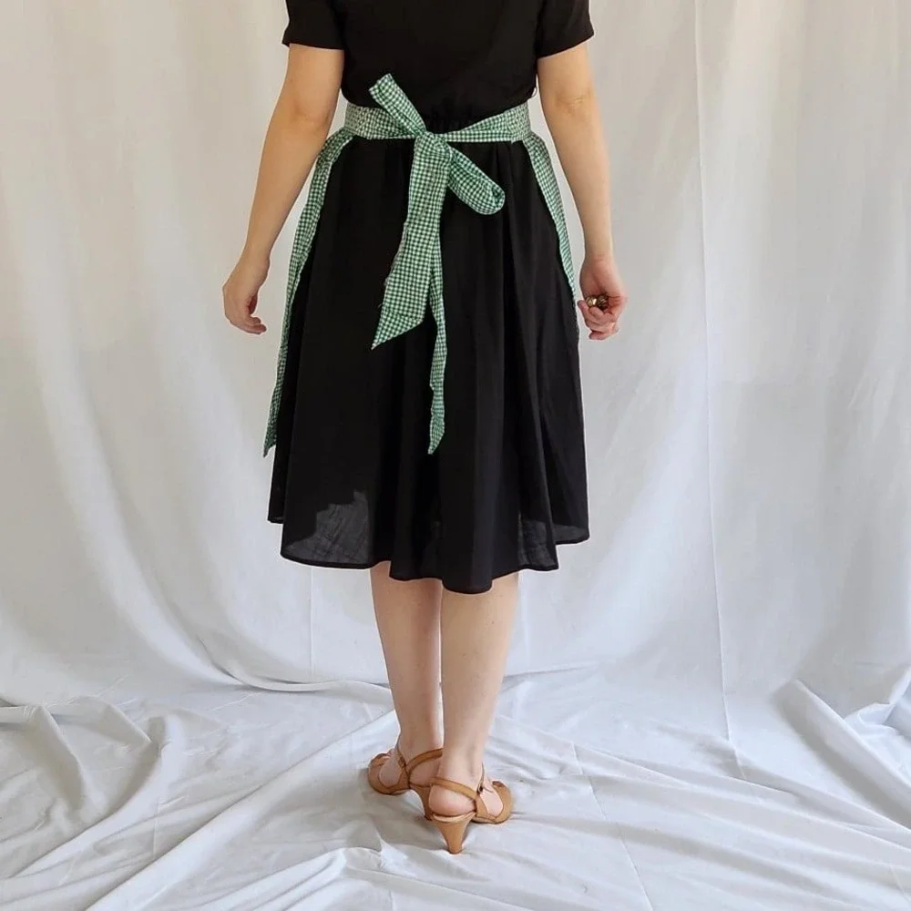 Vintage‎ Green Gingham Apron